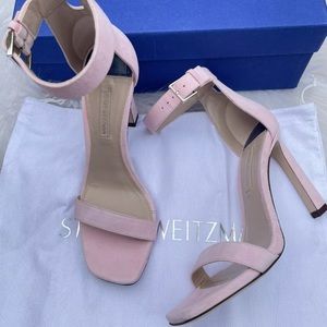 Stuart Weitzman Square Nudist Heels Size 6